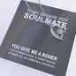 To My Smokin' Hot Soulmate - You Give Me A Boner - To My Wife Necklace With Message Card - Anniversary Gift For Wife - To My Beautiful Wife Necklace Boxed Jewellery - Personalised Card Gift for Wife from Husband Lover - Dirty Talk message Card