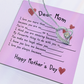 To My Mom Heart Pendant Necklace Necklace From Daughter Christmas Birthday Present, 2026 Mother's Day Gift Ideas, Message Card Jewelry for Her