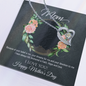 Mom I Love You Happy Mother's Day Gifts, Mother Gifts, Appreciation Mom Jewelry Necklace with Sentimental Message Card Present (To My Loving Mom, Forever Love Necklace), Unique Moms Birthday Gift Ideas, Mom Necklace, Mother Necklace, Jewelry for Mom