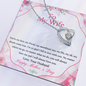 To My Wife Mother's Day Necklace - Happy Mother's Day - Wife Birthday Gift - Anniversary Gift For Wife from Husband- Wife Gift - Wife Necklace