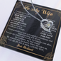 To My Wife Loving Your Husband - To my Wife Necklace- anniversary necklace for wife - Necklace with love message for wife - Best Birthday Gift for her