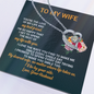 To My Wife Love Your Husband Necklace - To My Wife Necklace From Husband - To My Soulmate Necklace For Women - Necklace For Wife From Husband - To My Wife Necklace From Husband