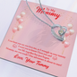 To My Mommy Love Your Tommy Necklace, Mom To Be Gift - Pregnancy Gifts for Expecting New Mom to Be, Forever Love Necklace Cute Gifts for Women Mommy New Mother First Time Mom Maternity Presents Mothers Day Christmas Jewellery Ideas