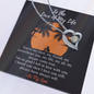 To The Love of My Life - Love-Knot - All My Love - To My Beautiful Wife Necklace Boxed Jewellery - Personalised Card Gift for Wife from Husband Lover - Romantic message for wife - Gift for Girlfriend
