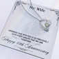 My Wife Every Minute 40th Anniversary Peas Pod Necklace - Anniversary Gift for Wife From Husband, Wife Gift, Wife Necklace - Couple Necklace Set - Customize Couple Necklace