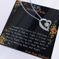 Gift For My Wife, Romantic Wife Gift, Wife Birthday Surprise, Romantic Gift for Wife, White Gold Pendant, To My Wife Necklace With Message Card, Wife Birthday Gift, Love Symbol  Neckless for wifey