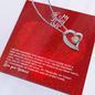 To My Lovely Wife - Forever Love Necklace - Love Your Husband - To My Wife Necklace From Husband - To My Soulmate Necklace For Women - Necklace For Wife From Husband