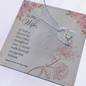 To My Wife Necklace - Sweetest Hearts for wife - To My Wife Necklace - Romantic Gift for Wife - Diamond Necklace for wife - Gift for wife