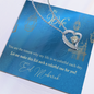 To My Wife Necklace - BEAUTIFUL EID GIFT FOR WIFE - LOVE KNOT -  Couple Necklace Set - Customize Couple Necklace -Valentine's day gift -Gift for her him -Anniversary gift