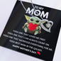 To My Mom Happy Mother's Day Gifts, Baby Yoda Lover Mom Grandma Girlfriend Wife Sister Daughter Granddaughter Necklace Christmas Birthday Valentines Gift Forever Love Necklace Pendant Jewelry with Message Card and Gift Box Present