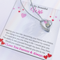 To My Beautiful Wife Forever Love Necklace Gifts
