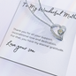 Gifts for Mother, Mom Necklace, Mother Necklace, Jewelry for Mom, Mother's Day Gift, Forever Love Necklace for Women Grandma Aunt Stepmother Sister Mom Gifts Jewelry Mothers Anniversary Jewelry Gifts for Women Birthday Unique Necklace