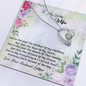 Love knot Pendant Necklace  - Message card for wife - To My Love Wife Necklace - Love your husband lathan - Love Your Husband Lathan