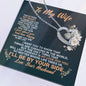 To My Wife I'll Be By Your Side Love Your Husband - To My Wife Necklace From Husband - To My Soulmate Necklace For Women - Wife Birthday Gift - Anniversary Gift For Wife from Husband