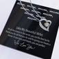 Mom Cute Memorable Mother's Day Gift - We Love You - Gift For My Wife - Romantic Wife Gift - Wife Birthday Surprise - To my Wife Necklace - Necklace with love message for wife