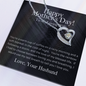 To My Loving Wife Mother's Day Necklace - Happy Mother's day Gift for her - Romantic message card for wife - Love knot - Wife Gift from husband