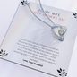 To My Wife - Woman of My Dreams - Necklace - Happy Morther's day - Anniversary Gift For Wife from Husband - Wife Gift - Wife Necklace - Romantic message card for her