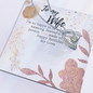 Gift for Wife Birthday - To My Wife Necklace - Happy Birthday My Love - To My Wife Necklace With Message Card - wife gift from husband future husband - Anniversary Gift For Wife -  Gift For Her,Handmade Jewelry