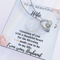 To My Beautiful Wife - Love From Your Husband - Gift for Wife Birthday - To My Beautiful Wife - Love From Your Husband - Gift for Wife Birthday - Couple Necklace Set -Friendship Necklaces - Customize Couple Necklace