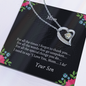 Mom Love Your Son Gifts, Mom Gifts Jewelry Mothers Anniversary Jewelry Gifts for Women Birthday Unique Necklace, Mom Necklace For Women New Mom Gifts Birthday Christmas Gifts With Heartfelt Message & Lighted Box
