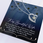 To My Beautiful Wife Necklace - To My Wife Necklace - To My Wife Necklace - Valentines Day Gifts For Wife - Romantic message for wife - Necklace for soulmate - Gift for Beautiful Spouse