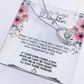 To My Beautiful Daughter Meaningful Message Card Jewelry Box Gift for Daughter's Birthday Graduation 2026, Thoughtful for Her from Mom, Elegant Necklaces with Sentimental Message
