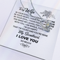 To My Wife - Heart Pendant Necklace - To My Wife Necklace With Message Card - Anniversary Gift For Wife - To My Wife Necklace - Husband Gift For Wife - Engagement Gift - Gift For Women - Birthday Gift
