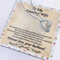 To My Amazing Wife Necklace - Gift For Wife - Still Choose You - Love Knot - Forever love Necklace for wife - Forever love from husband - Love for soulmate - Gift for soulmate - Couple Necklace Set - Friendship Necklaces - Customize Couple Necklace