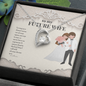 To My Future Wife Necklace - Two hearts for wife - Necklace for wife - To My Wife Necklace From Husband - To My Soulmate Necklace For Women - Birthday Gift for Wife