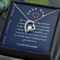To My Loving Mom Necklace I Love You Mom Forever Love Necklace Gifts From Daughter Son Mom's Birthday Gift Happy Mother's Day Gift 2025 Jewelry with Message Card and Gift Box