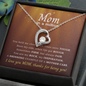 Mom in a million Gifts | To My Loving Mom Necklace I Love You Mom Forever Love Necklace Gifts From Daughter Son Kids Mom's Birthday Gift Mother's Day Gift Jewelry with Message Card and Gift Box, Mother's Day Gift, Gifts for Women, Mom Birthday Gift Ideas