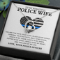 Love Knot Necklace for My Police Wife - To My Police Wife - Keys To My Cuff - Alluring Beauty Necklace - Best police wife Gift - wife Necklace