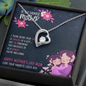 To The Luckiest Mother Gifts, Mother's Day Mom Necklace Gifts for Women Birthday Gifts for Mom From Daughter Son Best Mom Forever Love Necklace With Cards Gifts for Step Mom Mother in Law