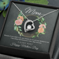 Mom I Love You Happy Mother's Day Gifts, Mother Gifts, Appreciation Mom Jewelry Necklace with Sentimental Message Card Present (To My Loving Mom, Forever Love Necklace), Unique Moms Birthday Gift Ideas, Mom Necklace, Mother Necklace, Jewelry for Mom