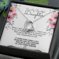 To My Beautiful Daughter Meaningful Message Card Jewelry Box Gift for Daughter's Birthday Graduation 2026, Thoughtful for Her from Mom, Elegant Necklaces with Sentimental Message