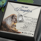To My Daughter Necklace From Dad With Heartfelt Message, Girl Birthday Present From Daday, Jewelry Gifts for Her Christmas Gift Ideas 2026 Elegant Necklaces with Sentimental Message