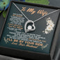 To My Wife I'll Be By Your Side Love Your Husband - To My Wife Necklace From Husband - To My Soulmate Necklace For Women - Wife Birthday Gift - Anniversary Gift For Wife from Husband