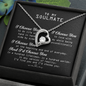 To My Soulmate - Alluring Necklace - Gift for Wife - Necklace for Wife - Gold Necklace for soulmate - To My Wife Necklace From Husband - Necklace for Sweet Heart