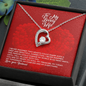 To My Lovely Wife - Forever Love Necklace - Love Your Husband - To My Wife Necklace From Husband - To My Soulmate Necklace For Women - Necklace For Wife From Husband
