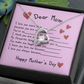 To My Mom Heart Pendant Necklace Necklace From Daughter Christmas Birthday Present, 2026 Mother's Day Gift Ideas, Message Card Jewelry for Her