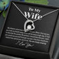 Amazing Wife Love Knot Necklace - I Love You, Personalized Anniversary Gift for Wife, Valentines Day Gift, To My Wife Necklace, Valentines Day Gifts For Wife, Necklace with love message for wife