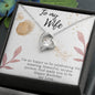 To My Wife Necklace - Gift for Wife Birthday - Happy Birthday My Love - Gift from Hubby - Gift for Spouse - Necklace Gift for newly married couple