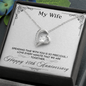 My Wife Every Minute 40th Anniversary Peas Pod Necklace - Anniversary Gift for Wife From Husband, Wife Gift, Wife Necklace - Couple Necklace Set - Customize Couple Necklace
