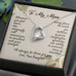 To My Loving Mom Necklace I Love You Mom Forever Love Necklace Gifts From Daughter Mom's Birthday Gift Mother's Day Gift Jewelry with Message Card and Gift Box, Appreciation Mom Jewelry Necklace with Sentimental Message Card Present