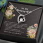 To My Wife Necklace With Message Card - to My Amazing Wife Necklace - Gift for Wife - You've Had My Heart - Love Knot - Love From That Moment We Meat - Necklace for Girlfriend - Husband Gift for Wife