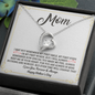 Mom Necklace with Forever Love Necklace from Daughter Son Mother Necklaces Jewelry Birthday Gifts for Mom, Mother's Day Gift for Mom from Son, Unique Moms Birthday Gift Ideas