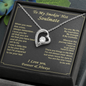 Gift For Your Soulmate - You Are My Inspiration - Love Knot - To My Wife Necklace - Valentines Day Gifts For Wife - Gold Woman Name Jewelry - Personalized Anniversary Gift for Wife - White Gold Pendant - Anniversary Jewelry for Her