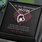 To Our Marvelous Mom Necklace, Mothers Day Gifts For Mom From Son Daughter Mom Necklace For Women New Mom Gifts Birthday Christmas Gifts With Heartfelt Message & Lighted Box