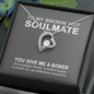 To My Smokin' Hot Soulmate - You Give Me A Boner - To My Wife Necklace With Message Card - Anniversary Gift For Wife - To My Beautiful Wife Necklace Boxed Jewellery - Personalised Card Gift for Wife from Husband Lover - Dirty Talk message Card