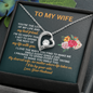 To My Wife Love Your Husband Necklace - To My Wife Necklace From Husband - To My Soulmate Necklace For Women - Necklace For Wife From Husband - To My Wife Necklace From Husband